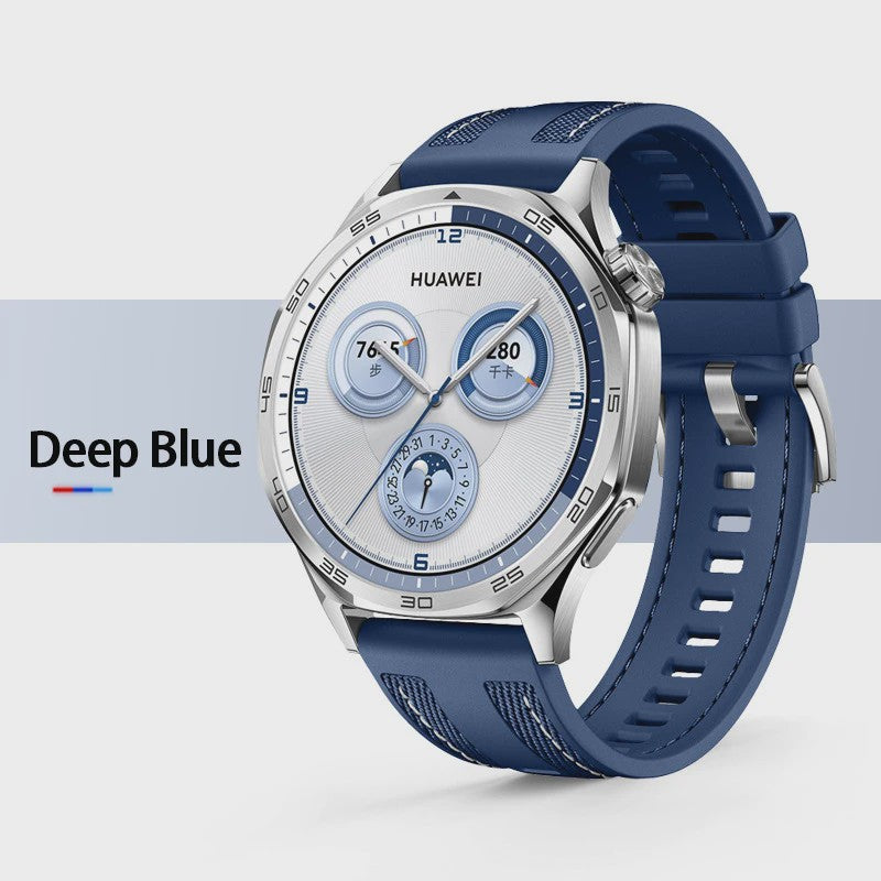 22mm Nylon & Siliconen Horlogeband voor Huawei Watch GT/Pro (46mm)