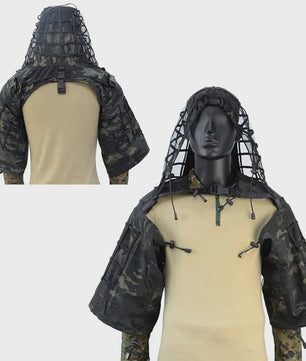 Ademende Ghillie Suit Cape - Camouflage Basis voor Jacht, Airsoft & Paintball
