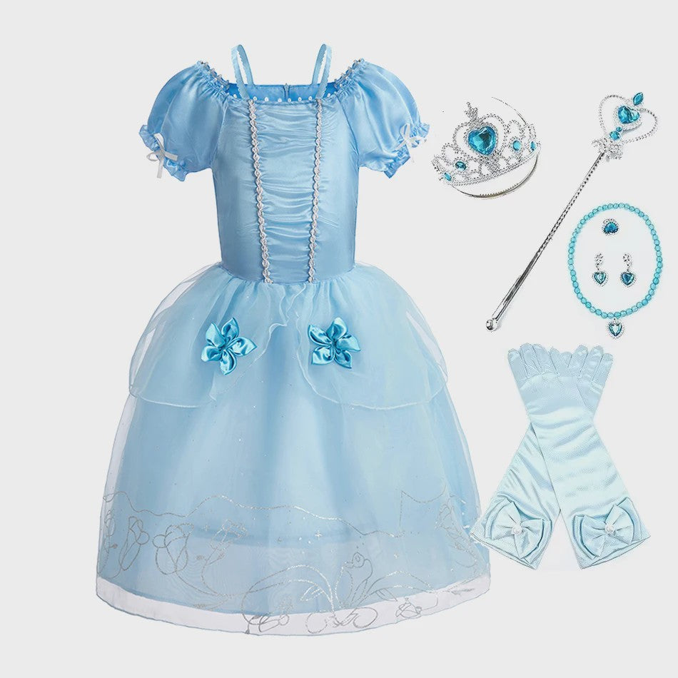 Prinsessenjurk Rapunzel voor Meisjes - Droomjurk voor Feestjes en Carnaval