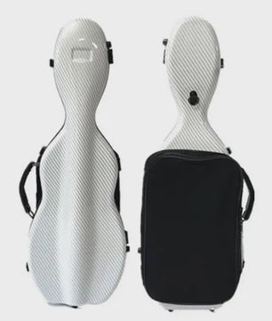 Luxe Carbon Fiber Vioolkoffer - Lichtgewicht & Duurzaam met Dubbele Draagband