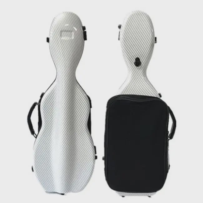 Luxe Carbon Fiber Vioolkoffer - Lichtgewicht & Duurzaam met Dubbele Draagband