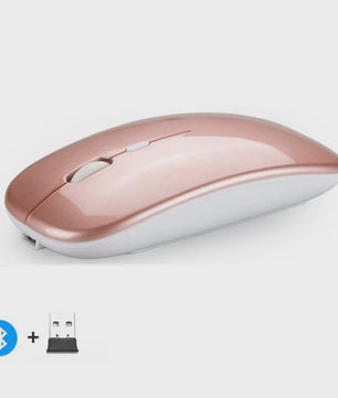 Draadloze Oplaadbare Muis: Bluetooth & 2.4GHz Dual Mode voor PC/Laptop