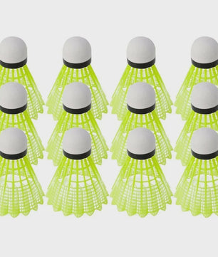 Nylon Badmintonshuttles - Set van 12 - Duurzaam & Stabiel voor Training