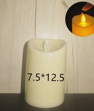 Set van 1-10 LED Kaarsen met Flakkerend Vlam Effect - Flameless Kaarsen voor Feestelijke Decoratie