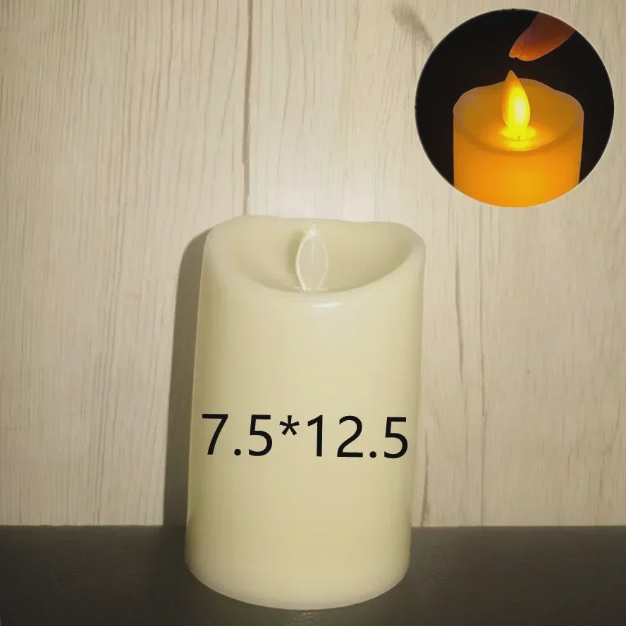 Set van 1-10 LED Kaarsen met Flakkerend Vlam Effect - Flameless Kaarsen voor Feestelijke Decoratie