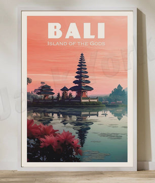Indonesië Reisposters: Bali, Java, Komodo & Meer - Wanddecoratie Set