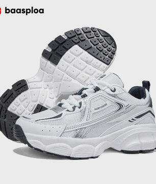 Baasploa Dames Sportschoenen - Lichtgewicht Ademende Hardloopsneakers met Anti-slip Zool