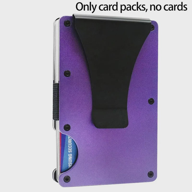 Minimalistische RFID Portemonnee met Geldclip - Slank & Krasbestendig Kaarthouder
