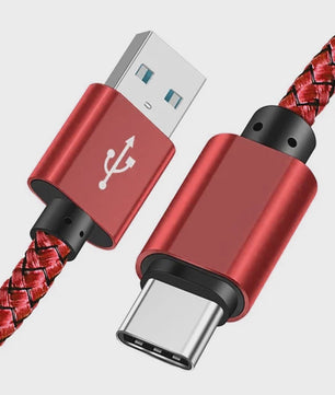 Nylon USB-C Laadkabel - Snel Opladen & Data Transfer voor Huawei, Samsung & Android (1/2/3M)