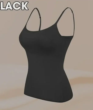 Dames Top met Ingebouwde Beha - Comfortabele Camisole Tanktop met Verstelbare Bandjes