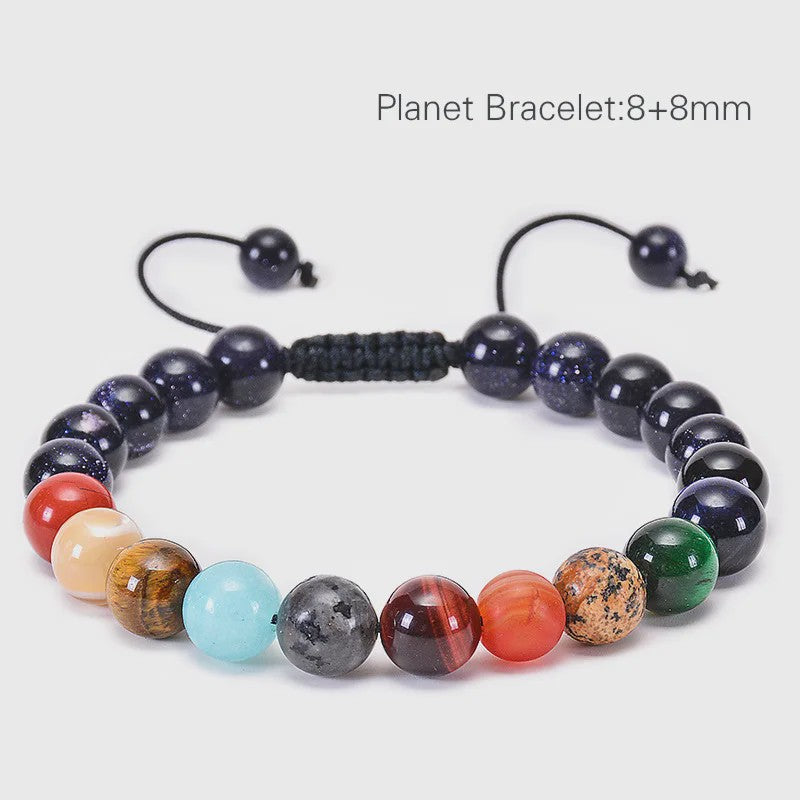 7 Chakra Dubbellaags Edelsteen Armband - Yoga, Meditatie & Helende Kristallen