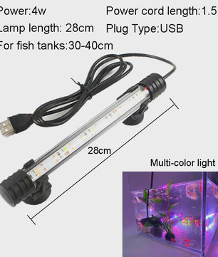 Waterdichte LED Aquarium Verlichting - USB Aangedreven, Plantengroei Lamp (18-58cm)