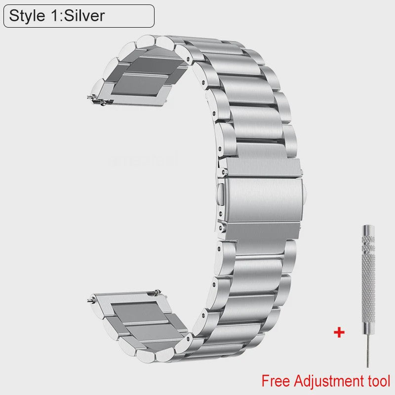 RVS Horlogeband Vervanging voor Huawei Watch GT 2/3 Pro, Watch 4 - 20/22mm