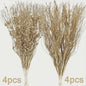 8x Glitter Bessen Takken - Kerstdecoratie & Feestaccessoires