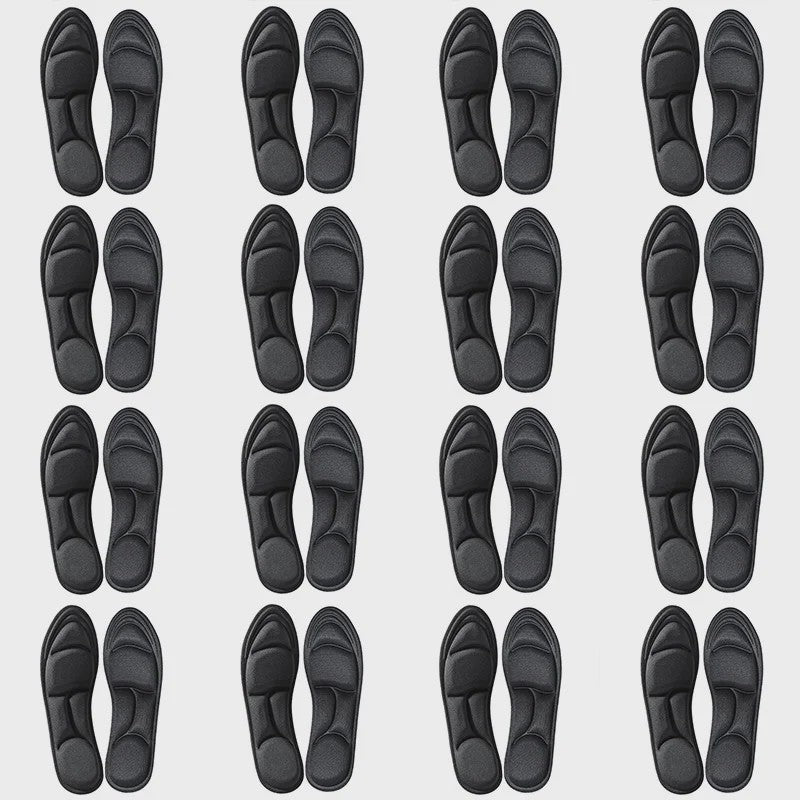 5D Massage Memory Foam Inlegzolen - Ademend, Dempende Steunzolen voor Sport & Dagelijks Gebruik