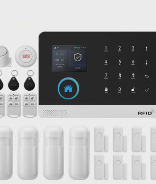 Slim Beveiligingssysteem voor Thuis: WIFI/GSM Alarm met Deur- en Bewegingssensoren, Tuya & Alexa Compatibel