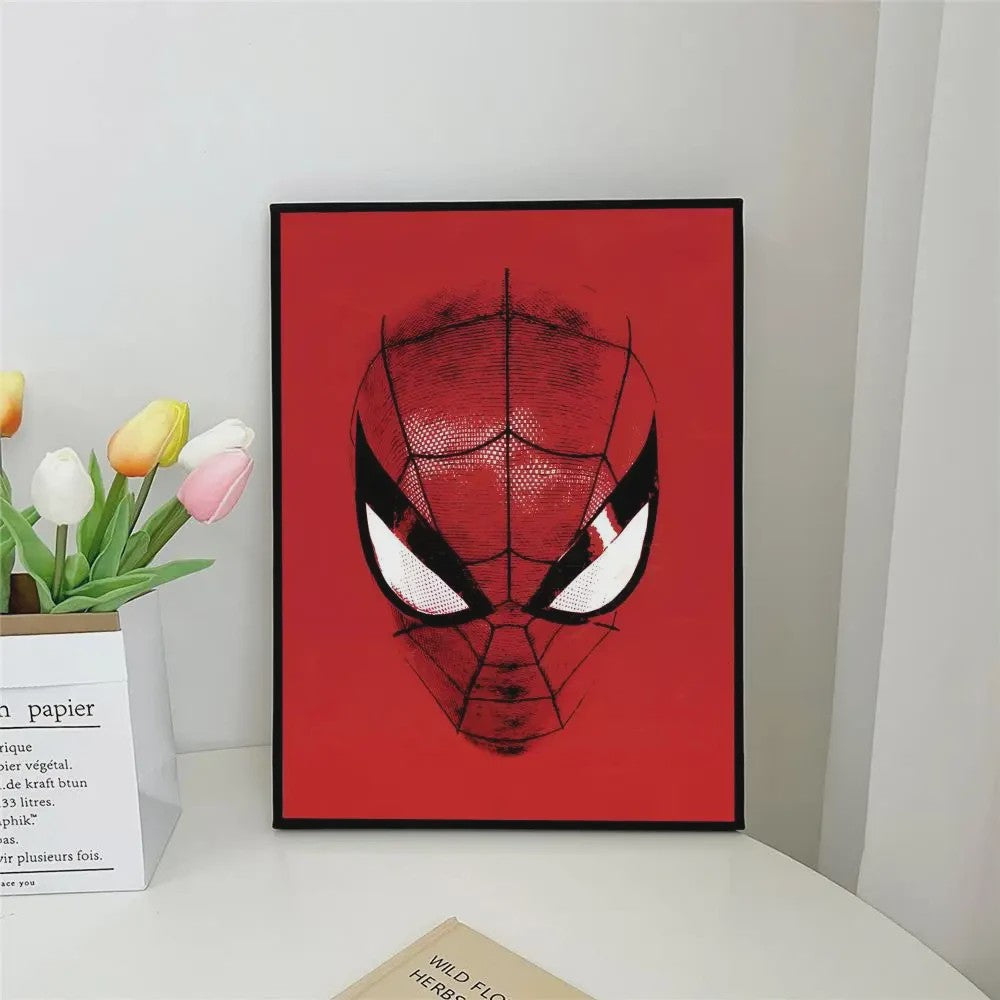 Frameloze Spiderman Poster - Marvel Kunst Print voor Woonkamer, Slaapkamer, Bar