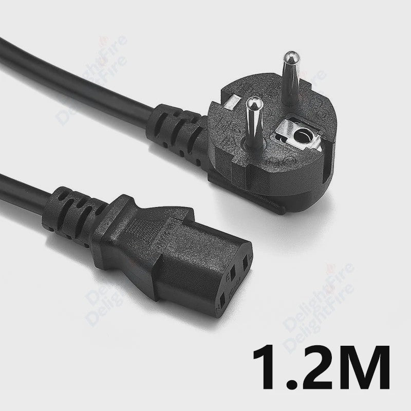 EU Power Kabel IEC C13 Verlengsnoer - 1.2m, 1.5m, 2m, 3m - Voor PC, TV, Monitor, Laptop