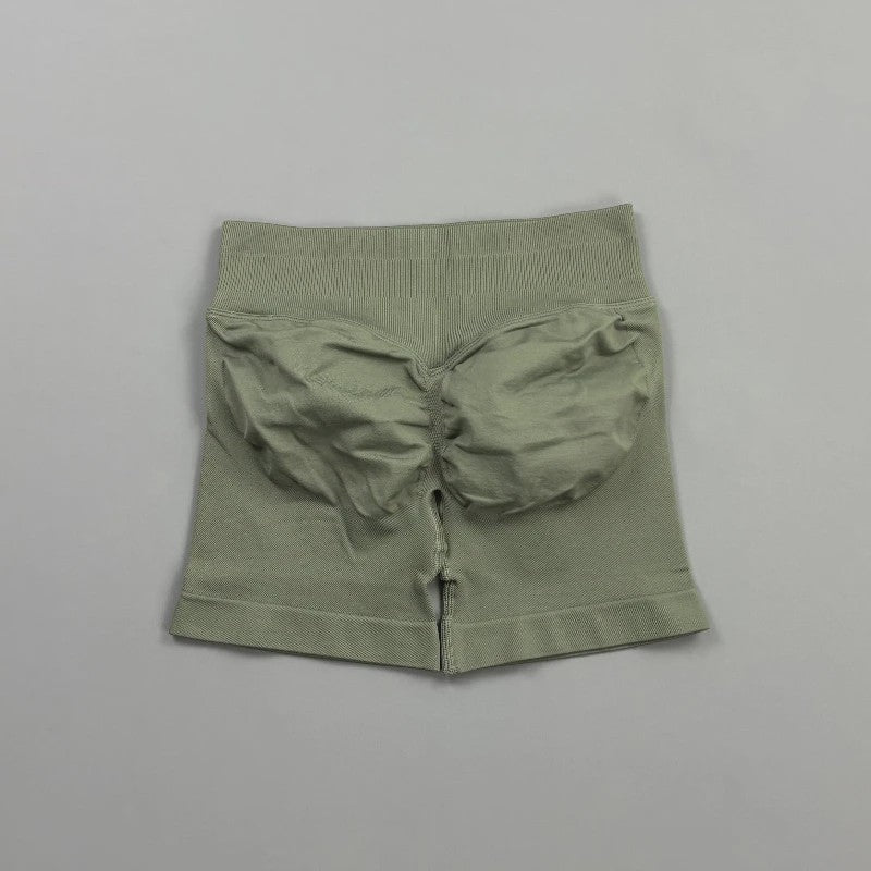 HISTELLO Seamless Biker Shorts Dames - Low Waist Scrunch Butt voor Fitness & Yoga