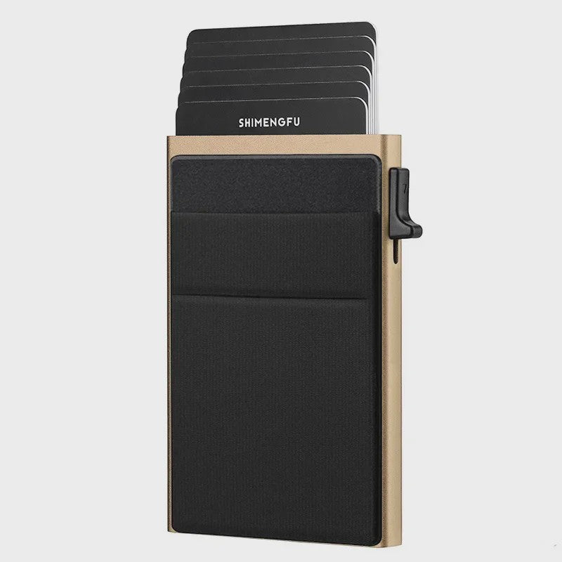Slimme RFID Portemonnee Kaarthouder - Pop-up Aluminium Creditcard Wallet