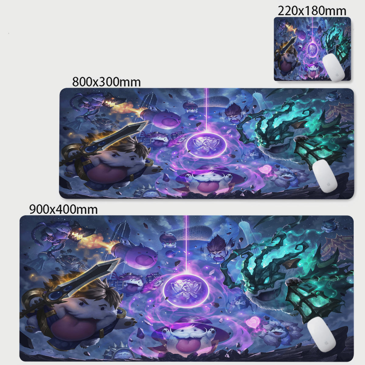 League of Legends XXL Gaming Muismat - Anti-slip Bureau Mat voor PC & Laptop