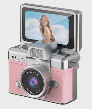 Ourlife Mini Retro Digitale Camera met 1.47 Inch Flip Screen & Sleutelhanger