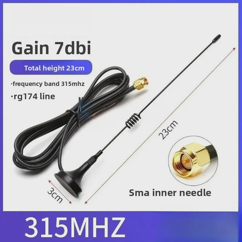 Krachtige Omnidirectionele SMA Antenne 433MHz/470MHz/315MHz met 12dBi Gain en RG174 Kabel