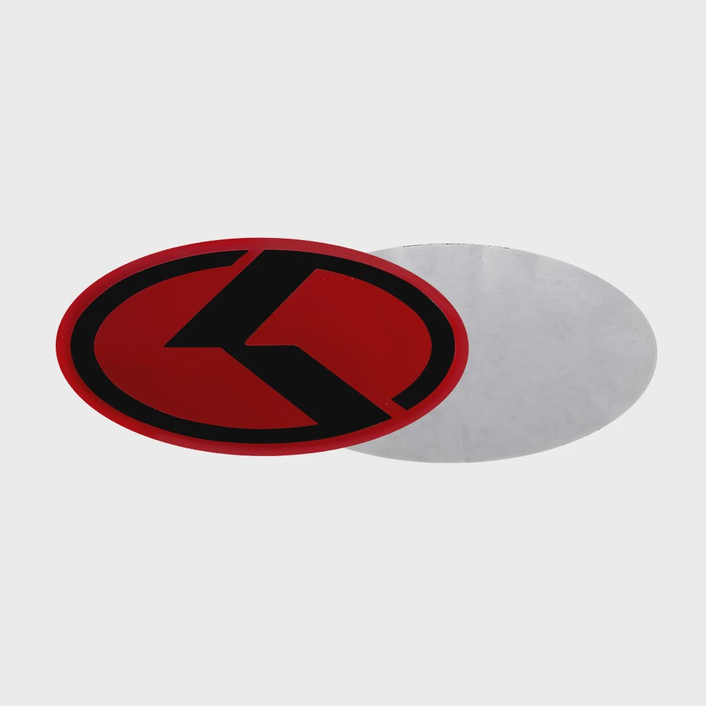 Stuurwiel Embleem Badge Sticker voor KIA Modellen (6.1x3.2cm)