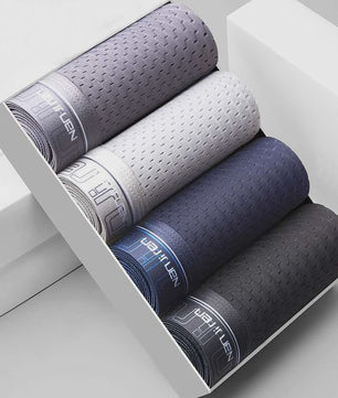 4-Pack Heren Boxershorts van Ice Silk - Ademend, Comfortabel en Plus Size Ondergoed