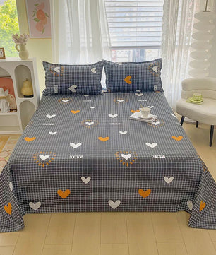 Rood Bloemenprint Top Sheet - Diverse Maten - 150x200 cm