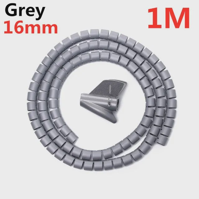 Flexibele Kabel Organizer Spiraal Beschermer - 2M/1M Lengte, 10mm/16mm Diameter
