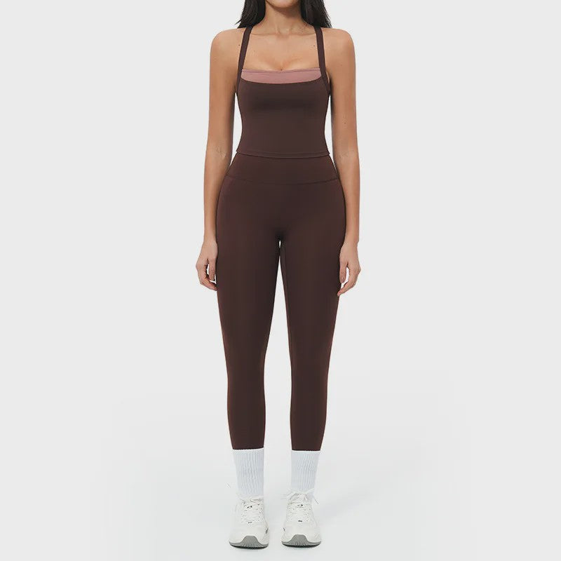Dames Yogaset: Seamless Sport BH & Hoge Taille Legging
