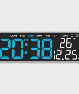 Moderne LED Digitale Wekker met USB, Temperatuur, Datum & Dual Alarm - Automatisch Dimbaar