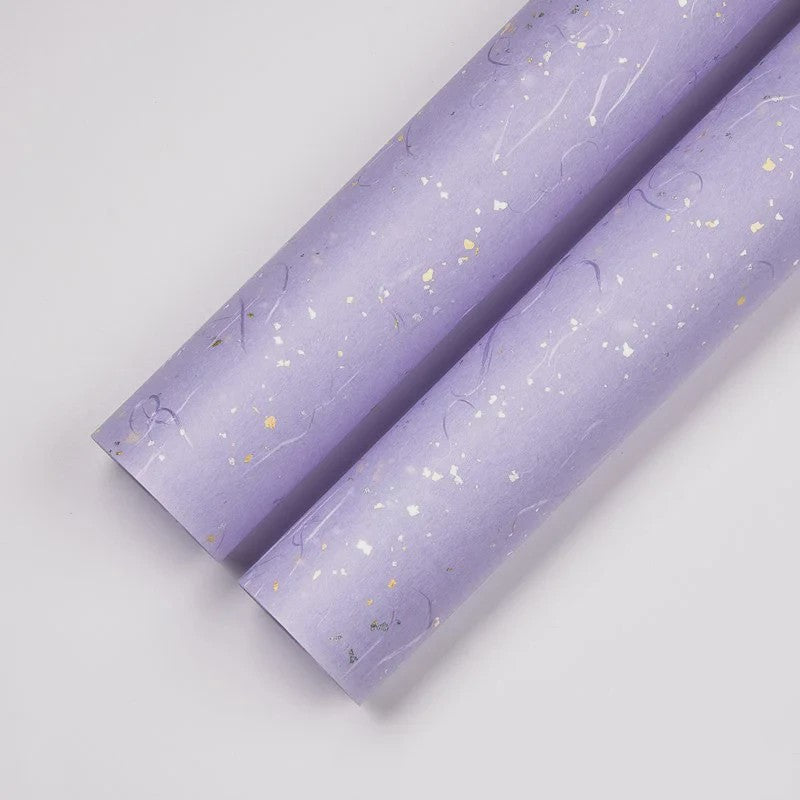 Luxe Geschenkpapier Set - 6 Kleuren met Goud & Zilver Sprinkles - Waterdicht & Ideaal voor Knutselen