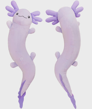 Glow-in-the-dark Axolotl Knuffelkussen 122cm - Magisch Pluche Kussen met Lichtgevende Oren, Cadeau voor Kinderen & Tieners