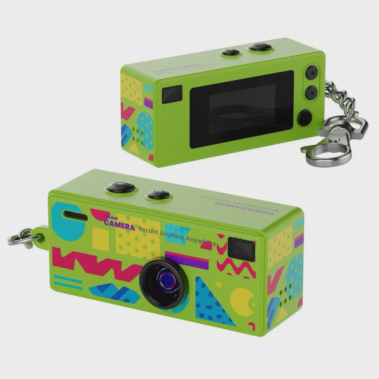 Retro Mini Digitale Camera Sleutelhanger - 1080P HD Video & Foto met Geheugenkaart Ondersteuning