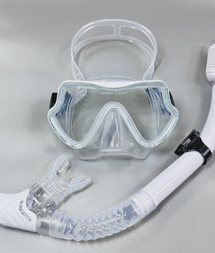 Professionele Duikbril en Snorkel Set voor Volwassenen - Panoramisch Gehard Glas