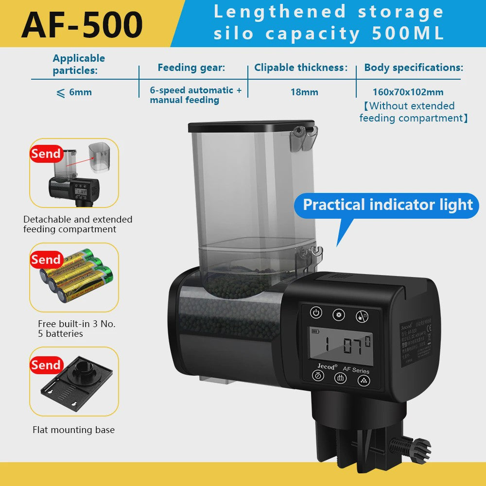 Jebao Jecod Automatische Aquarium Voederautomaat met Digitale Timer & Afstandsbediening