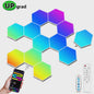Modulaire Hexagon LED Wandlampen - RGB, Muziek Sync, App Bediening & USB