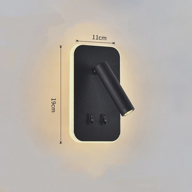 Draaibare LED Wandlamp Aluminium - 350° Rotatie, Dubbele CCT (3000K/6500K)