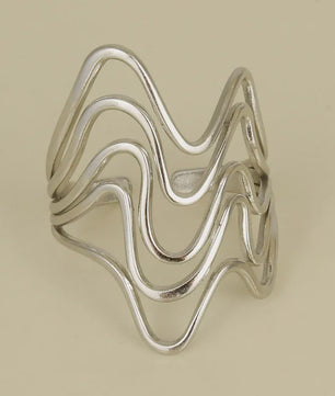 Unieke Dames Ringen van RVS - Vintage Stijl, Waterdicht & Textuur