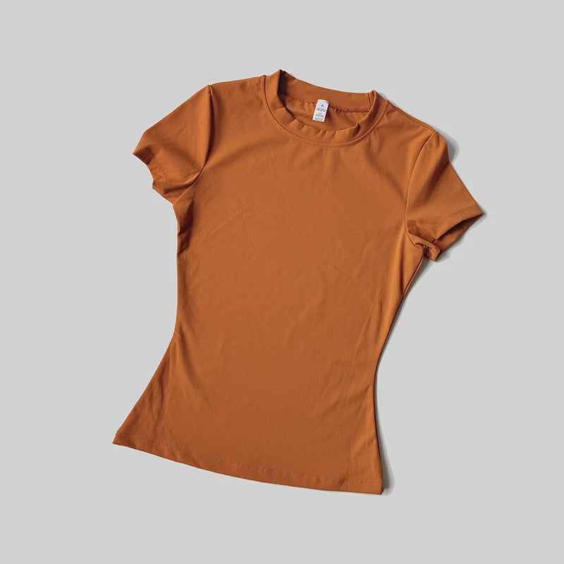 Seamless Sport Top Dames Korte Mouw - Yoga, Fitness & Running