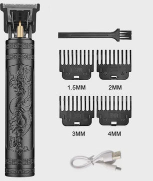 Vintage T9 Draadloze Trimmer - USB Snel Opladen & Krachtige Barber Clipper voor Mannen