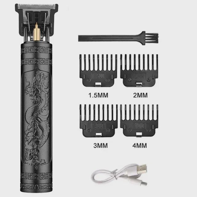 Vintage T9 Draadloze Trimmer - USB Snel Opladen & Krachtige Barber Clipper voor Mannen
