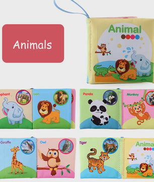 Zacht Stoffen Babyboek - Educatief & Interactief voor Baby's 0-12 Maanden
