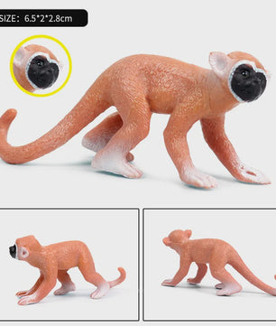 Oenux Wild Animal Speelfiguren: Aap, Chimpansee, Orang-oetan & Gibbon (PVC)