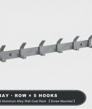Moderne Aluminium Wandhaken Zwart - Ophangrek voor Handdoeken, Jassen en Meer