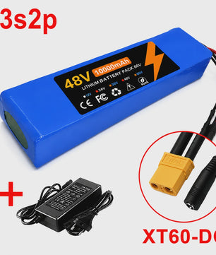48V 100Ah Lithium Batterij Pack met BMS voor E-bike & Scooter - Inclusief 54.6V Lader