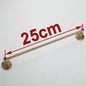Enkele Handdoekhouder 60cm - Massief Aluminium, Antiek Messing Finish