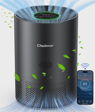 Chuboor Luchtreiniger met H13 HEPA Filter - Verwijder Geuren, Rook, Allergenen - 30m²